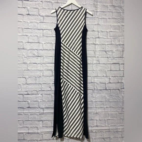 NWT chicos long dress cream and black